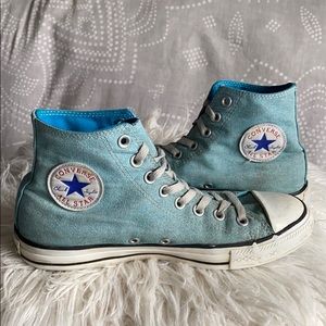 Converse size 9 canvas blue high top